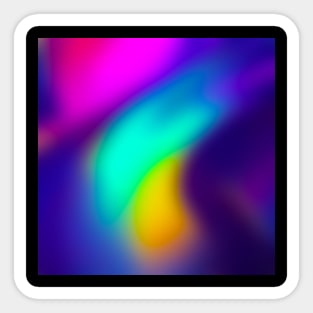 Beautiful Abstract Color Art Sticker